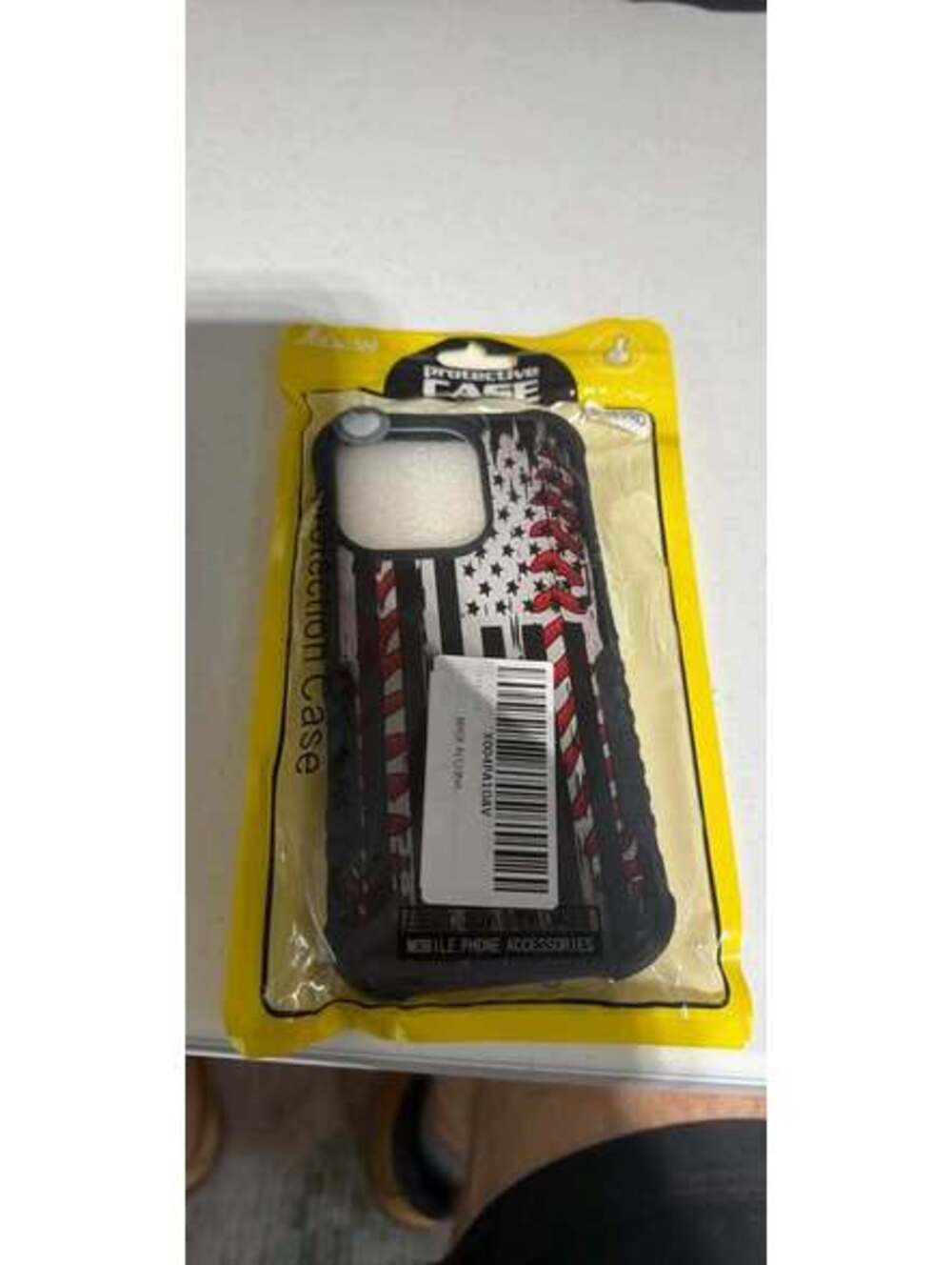 iPhone 16 Pro Case American Flag Baseball Design
